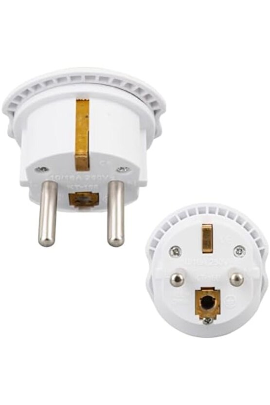 trendymr 2 ADET Evrensel Uluslararası Priz Fiş Adaptör Çevirici 16A 250V Seyahat fişi Dönüşt