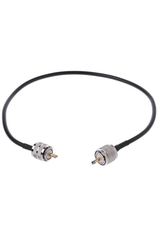 Rf Koaksiyel Kablo Konnektörü Uhf Pl259 Erkek Uhf Erkek Pl259 Rg58 Pigtail Kablosu 5 Siyah