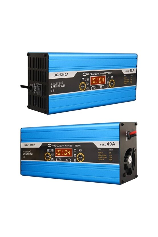2024 Süper Akıllı Kuru Akü Şarj Cihazı Dijital Göstergeli 12 Volt 40 Amper AXE1-f1