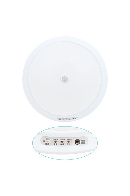 Lucestdrp 95Mm Beyaz 24 Ledli Sensörlü Şarjli Tavan Lambasi (4172) New