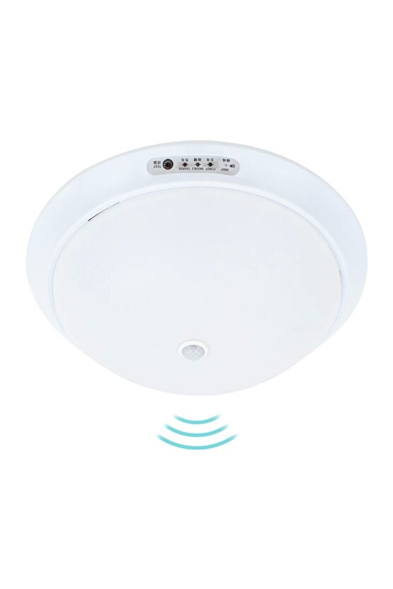 Powermaster Pm-7672 95mm Beyaz 24 Ledli Sensörlü Şarjlı Tavan Lambası