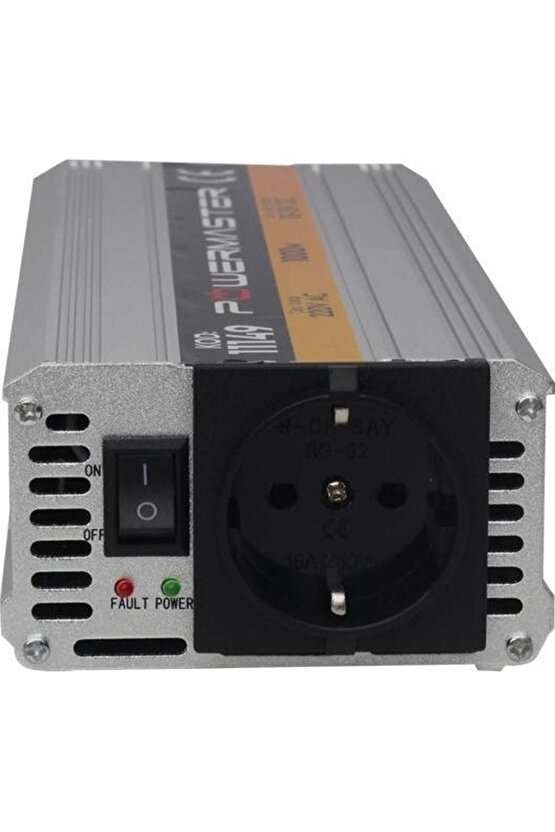 Pm-11149 12 V Volt 1000 W Watt Modifiye Sinüs Inverter Invertör 220 Volt Çevirici