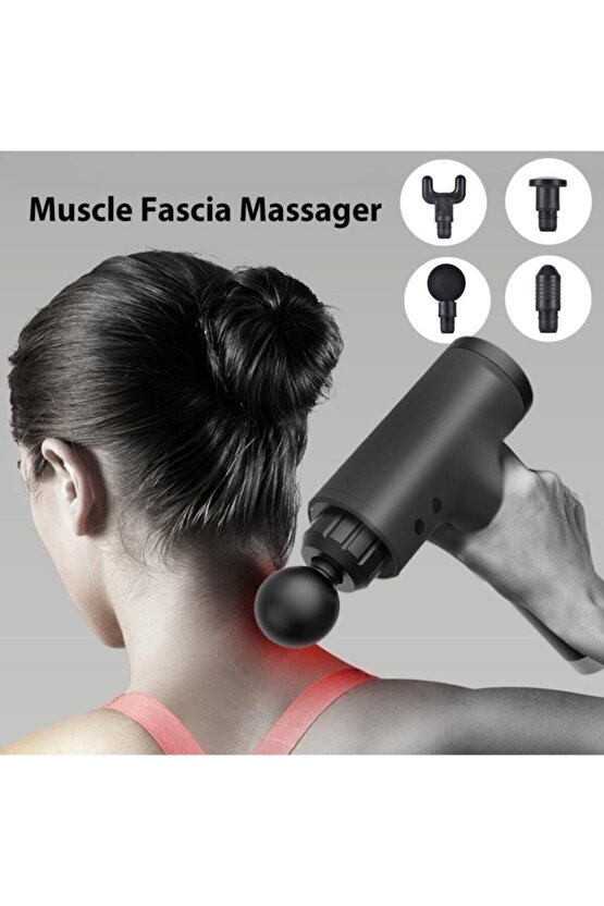 Fascial Gun Masaj Tabancası Profesyonel Masaj Aleti Hız Ayarlı