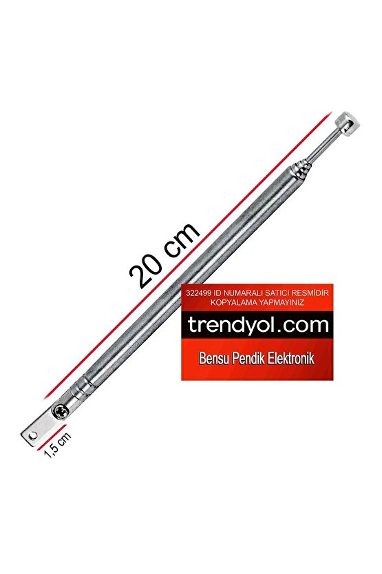 20 Cm Radyo Anteni 20cm Çubuk Anten 20 Cm Teleskopik Anten 20cm Anten 22cm Anten Bensu Pendik