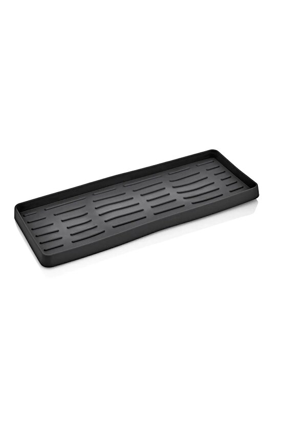 Silikon Yağdanlık Yağlık Standı Altlık ,Organizer Sunumluk ,Sabunluk Altlığı , 26x10 Cm GRİ