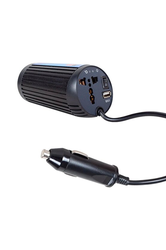 12 Volt Çakmaklık Uyumlu 150 Watt Usb Çıkış Çakmaktan Araç İnvertörü AXE4-G4T