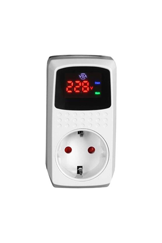 VE-22393 15A 3520W Göstergeli Akım Korumalı Priz Aşırı Yüksek Gerilim