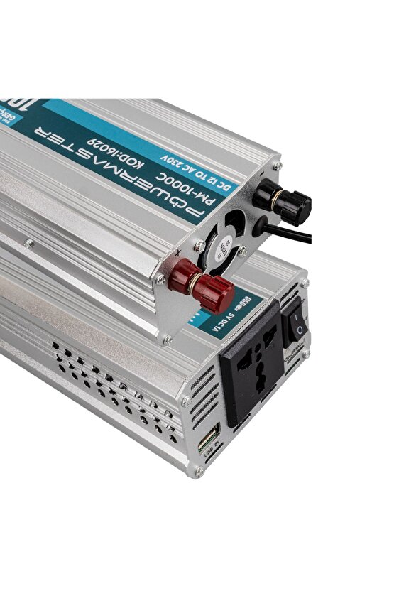 12 Volt - 1000 Watt Usbli Şarjlı Inverter (4434)