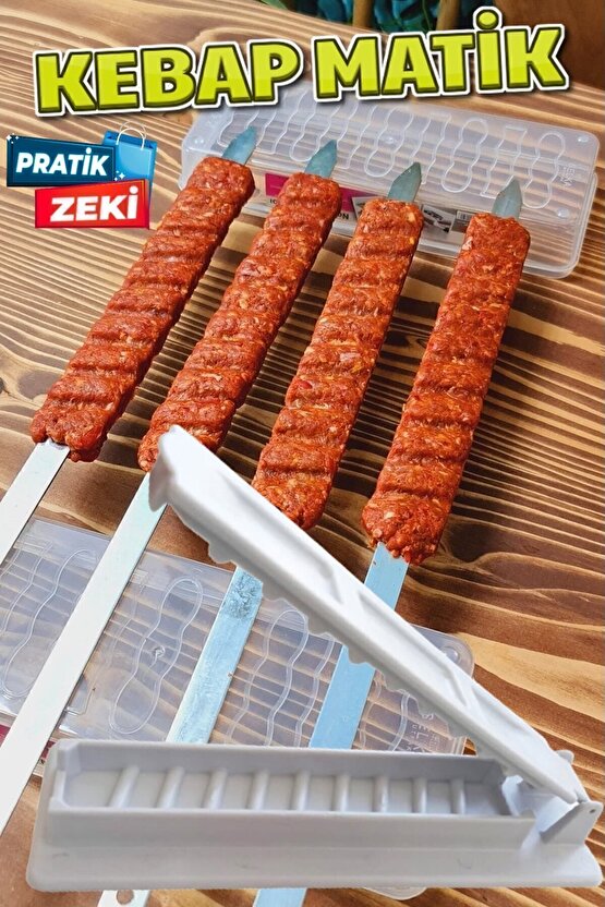 Kebapmatik Adana Urfa Kebap Kalıbı Aparatı Pratik Hızlı Kebap Makinesi Kutusu Kebap Matik Kalıp