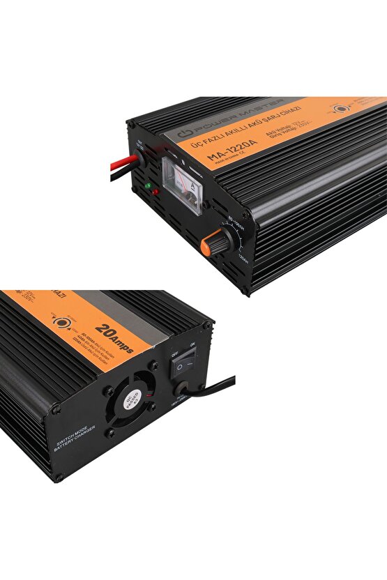 Ma-1220A 12 Volt 20 Amper Akıllı Akü Şarj Cihazı