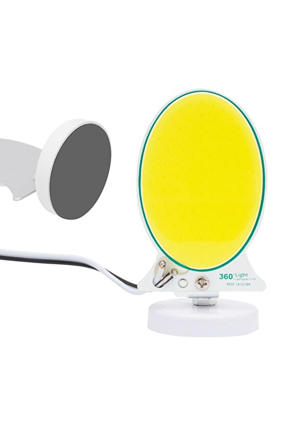 Tm-24 Cob Ledli 13 Watt Akü Maşalı 4 Metre Kablolu Taşınabilir Seyyar Panel Lamba (HOBİCİTY)