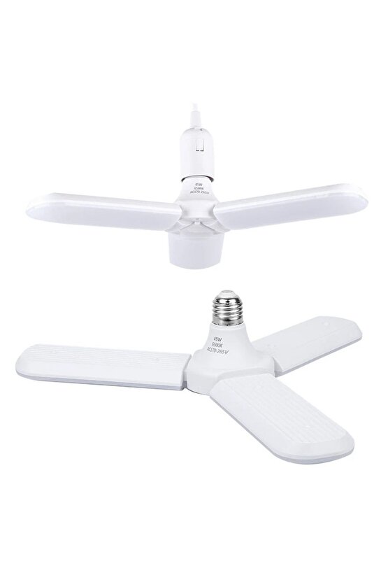 Pm-24464 220 Volt E27 Duy 60 Watt 3 Kollu Pervane Beyaz Led Ampul (Lisinya)