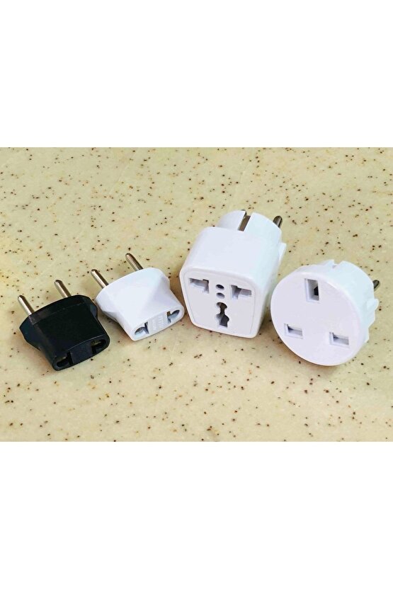 Yurt Dışı Elektronik Cihazlar Için 4 Ayrı Priz Dönüştürücü Seti AXE1-51M3