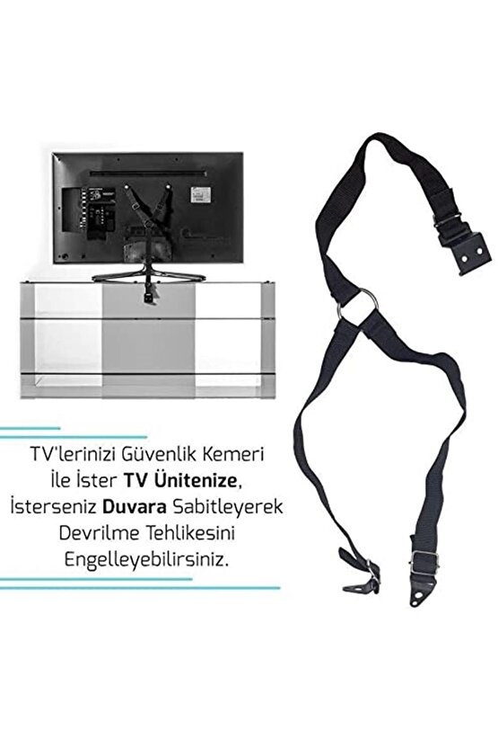 Pratik LCD Televizyon Bebek Çocuk Güvenlik Kemeri Deprem TV Askısı
