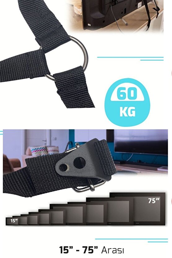 5-75 Inç Tv Askısı Bebek Koruma Güvenlik Kemeri -lcd Tv Bilgisayar Ekran Temizleme Spreyi