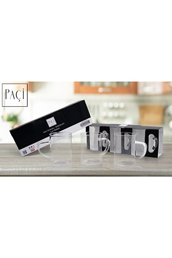 Kulplu Cam Kupa 3lü Fma809484