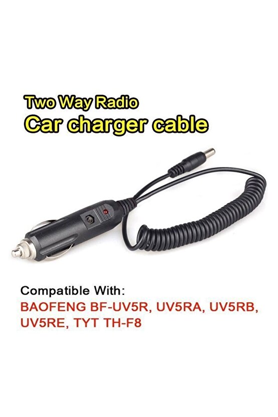 BAOFENG UV5RA 12V Araç İçi Şarj Kablosu
