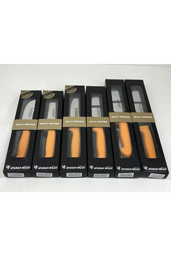 Atasan Gold Series Yüzme Sıyırma ve Kasap 6lı Bıçak Seti Yüksek Karbonlu Çubuk Çelik