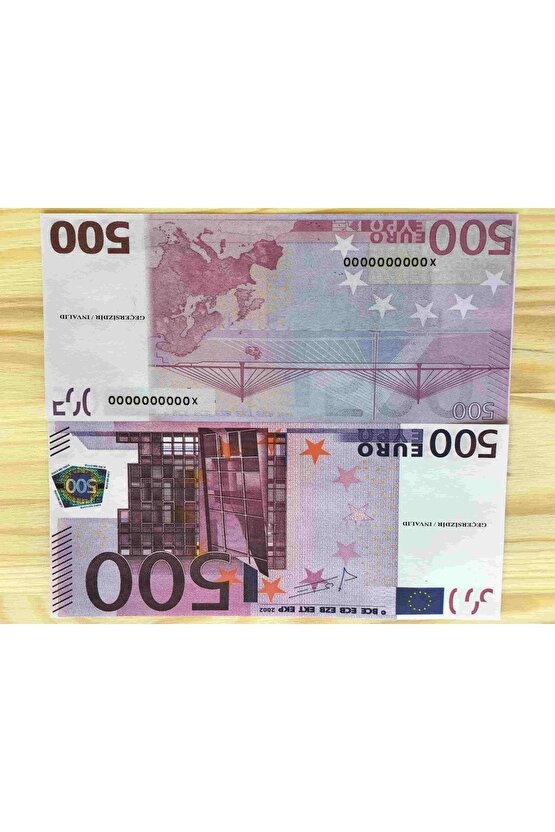 1 Deste 500 Euro Gerçekçi Şaka Oyun Parası Para Desteli 100 Adet