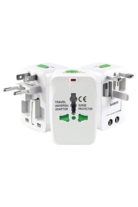 Pm-2886 Unıversal Çoklu Priz Çevirici Seyahat Adaptör (125v-250v-6a-13a)