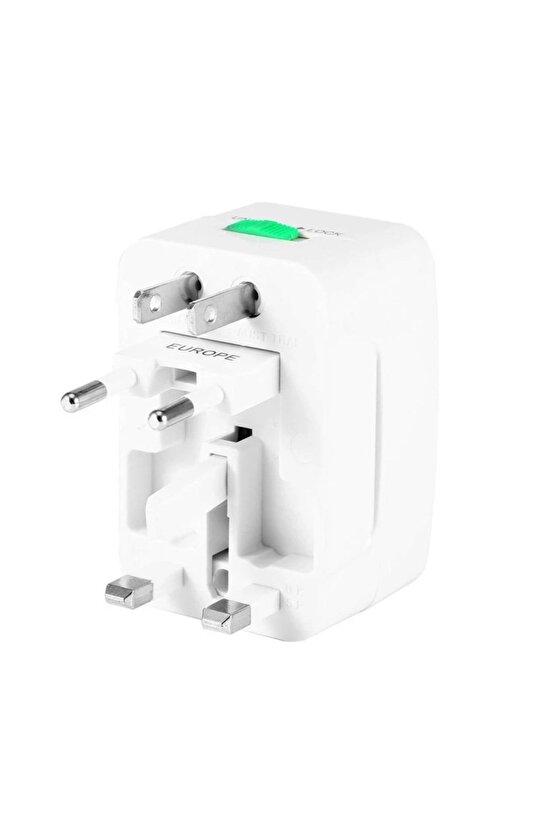 Pm-2886 Unıversal Çoklu Priz Çevirici Seyahat Adaptör (125v-250v-6a-13a)