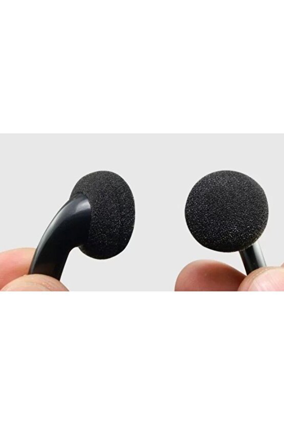 Kulaklık Süngeri, Kulaklık Yastığı 10 Adet (18 Mm) - Siyah