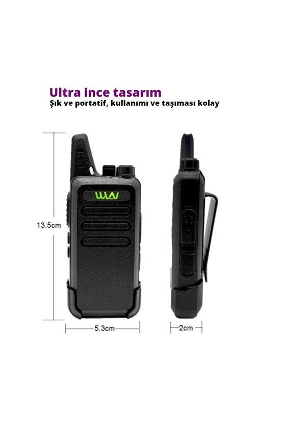 WLN KD-C1 Pmr 446 El Telsizi İkili Paket