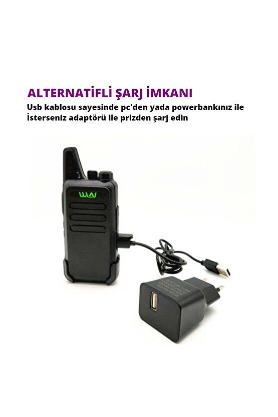 WLN KD-C1 Pmr 446 El Telsizi İkili Paket