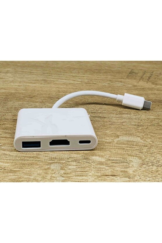 5 In 1 Type-c To 4k Hdmı Usb 3.0 Dönüştürücü Macbook Pro 2015 2016 2017 Samsung S8 S9 S10 Adaptör