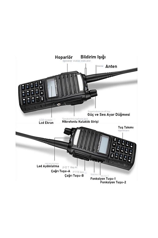Uv-82 Dual Band El Telsizi Kulaklık Dahil