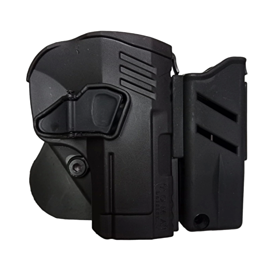 Sag El Siyah Renkli Toma Holster Sarsilmaz Sar 9 F 92 Beretta Polimer Taktik Silah Kilifi Ve Sarjorluk