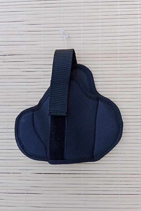 Sag El Siyah Renkli Yarim Kelebek Airsoft Palaskaya Kemere Gecirmeli Cirtli İmpertex Silah Kilifi