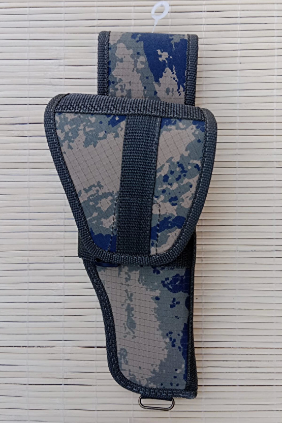 Sag El Hava Kuvvetleri Kamuflaj Renkli Cirtli Kapakli Airsoft Sallamali Palaskaya Kemere Gecirmeli İmpertex Silah Kilifi