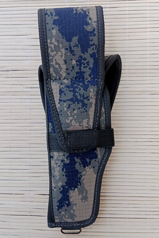 Sag El Hava Kuvvetleri Kamuflaj Renkli Cirtli Kapakli Airsoft Sallamali Palaskaya Kemere Gecirmeli İmpertex Silah Kilifi