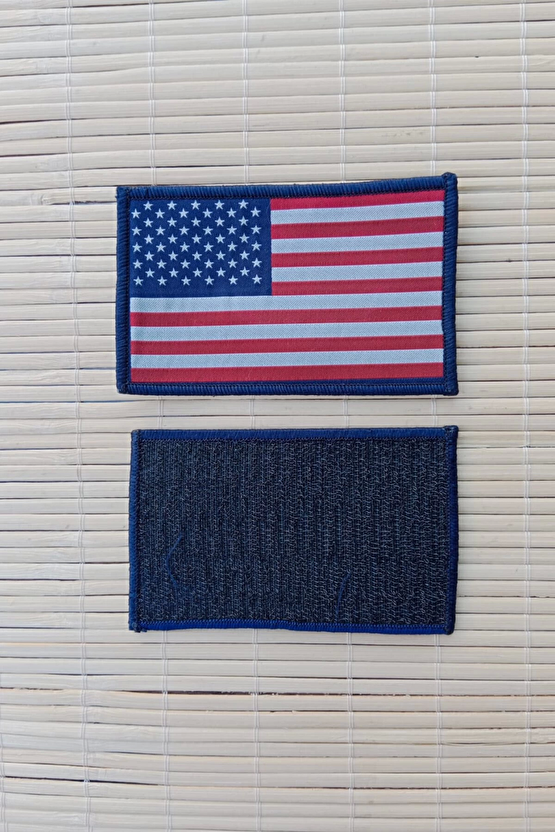 Amerikan Bayragi Nakis İslemeli Bayrak Arma Patch Pec