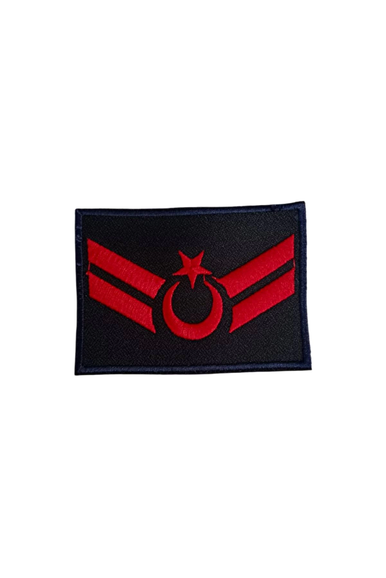 Hava Kuvvetleri Uzman Cavus Dahili Ve Harici Lacivert Bez Nakis Havaci Kol Rutbe