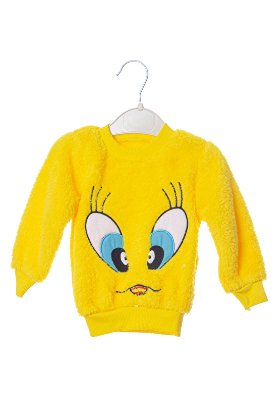 Tweety Sylvester Detayli Civciv Sarisi Renkli Kaliteli Uzun Kollu Alt Ust Takim