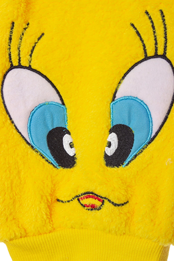 Tweety Sylvester Detayli Civciv Sarisi Renkli Kaliteli Uzun Kollu Alt Ust Takim