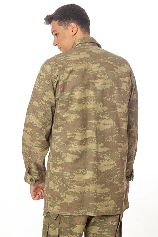 Kara Kuvvetleri Kamuflaj Renkli Uzun Kollu Airsoft Taktik Outdoor Gomlek