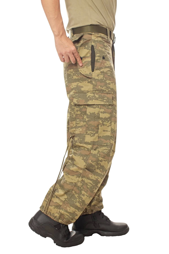 Kara Kuvvetleri Kamuflaj Renkli 5 Cepli Airsoft Taktik Avci Pusu Pantolon