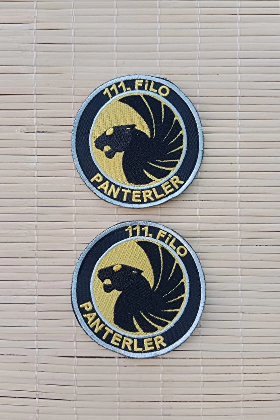 111. Filo Panterler Yazili Logolu Nakis İslemeli Arma Pec Patch