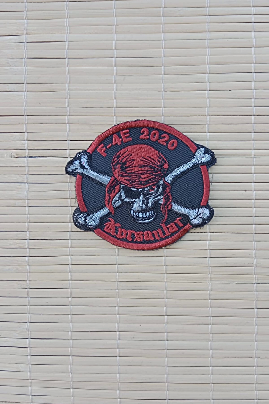 F 4e 2020 Korsanlar Yazili Korsan Logolu Nakis İslemeli Arma Patch Pec
