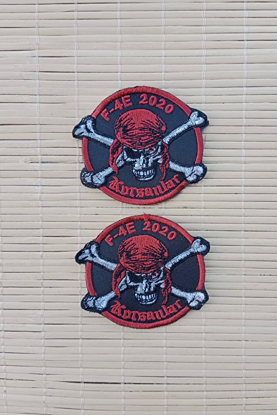 F 4e 2020 Korsanlar Yazili Korsan Logolu Nakis İslemeli Arma Pec Patch