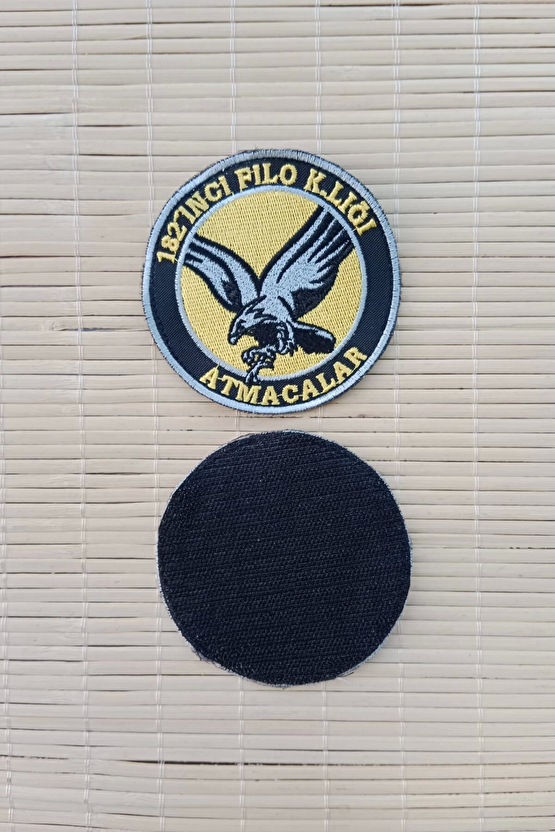 182. Filo Komutanligi Atmacalar Yazili Kartal Logolu Nakis İslemeli Arma Pec Patch