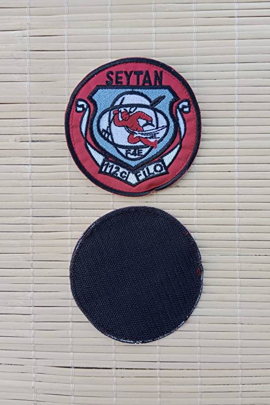 Seytan 112. Filo F 4e Yazili Nakis İslemeli Arma Pec Patch