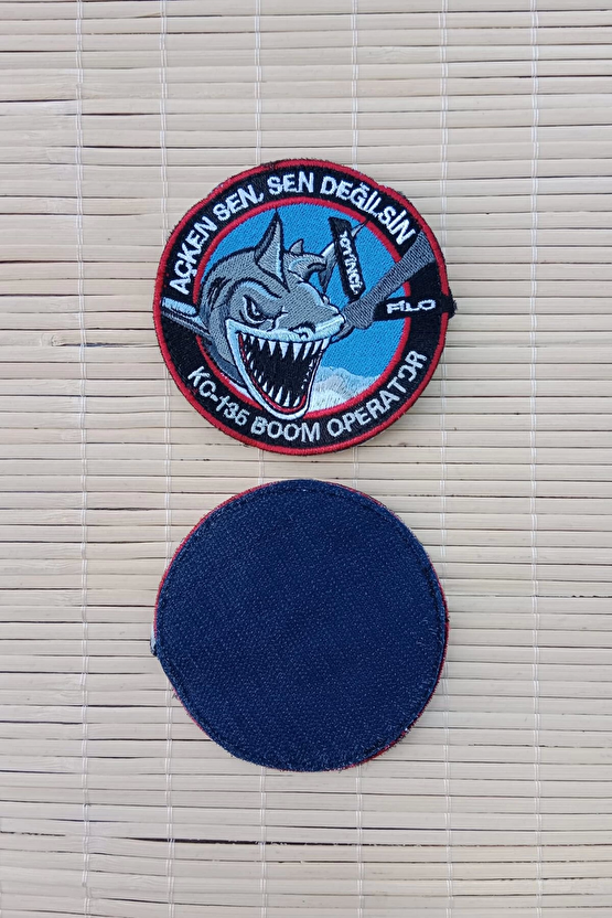 Acken Sen Sen Degilsin K C 135 Boom Operator Yazili Nakis İslemeli Arma Patch Pec