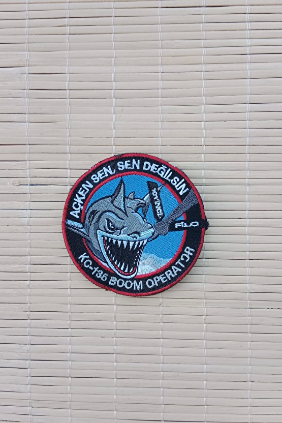 Acken Sen Sen Degilsin K C 135 Boom Operator Yazili Nakis İslemeli Arma Pec Patch
