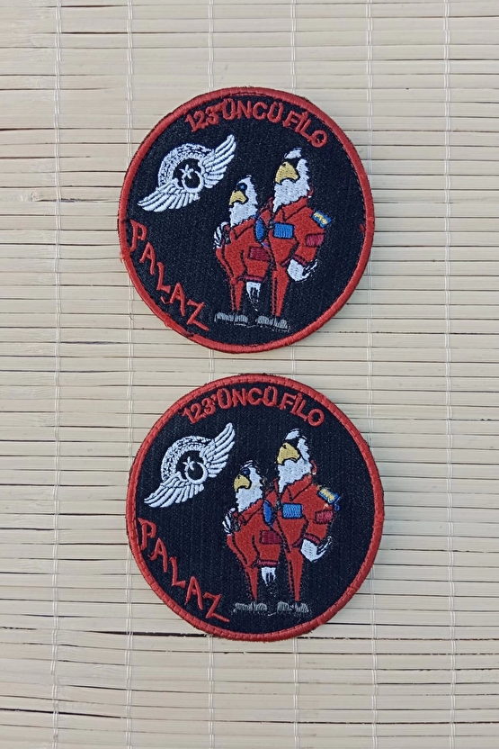 123.cu Filo Palaz Siyah Zemin Nakis İslemeli Arma Pec Patch