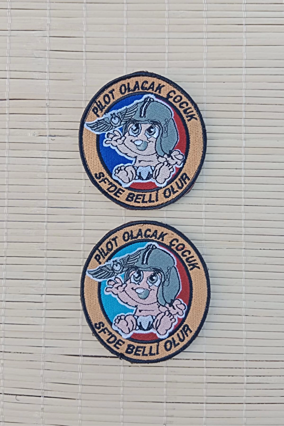 Pilot Olacak Cocuk Sf De Belli Olur Nakis İslemeli Arma Pec Patch