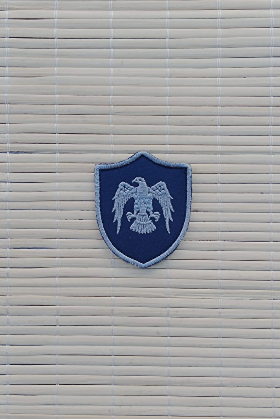 Hava Kuvvetleri Lacivert Zemin Kartal Nakisli Mini Polar Er Rutbe Arma